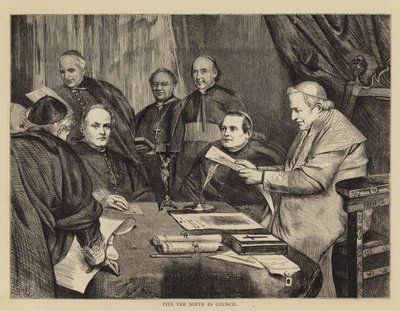 بيوس التاسع في المجلس بواسطة فرانسيس ويلفريد لوسون